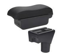 For Nissan For Sunny For March For Micra K13 2010-2022 Car Armrest Box Storage Box Retrofit Parts Car Accessories(B1 Black line 3 USB)
