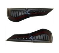 For Nissan For Sylphy/For Sentra/For Pulsar 2019 2020 2021 Tail Lights Smoked Rear Lamps Start-up Animation Assembly Stop Indicator Lamps(Black,1Set)