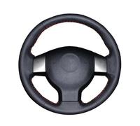 For Nissan For Tiida For Livina For Sylphy For Note Auto Artificial Leather Steering Wrap DIY Car Steering Wheel Cover Wheel Sleeve Protector(Beige)