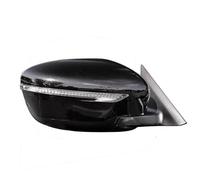 For Nissan For X-Trail 2014 2015 2016 2017-2020 Car Side Rear View Mirror Assembly With Camera Power Folding Flash Warning Light Car Outside Rearview Mirror(Black,R 11Wires)