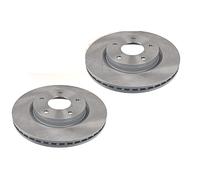 FOR NISSAN JUKE PULSAR FRONT PAIR OF BRAKE DISCS