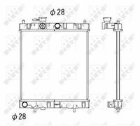 FOR NISSAN MICRA K11 1.4 00 to 03 CGA3DE Radiator 214101F515 214101F520