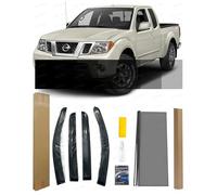 For Nissan Navara D40 Double Cab 2005-2015 | Wind Deflectors & Multi-Use Window Tint Film Kit | 10 Metre VLT 50% Other Options for Car, Home & Office | Rain Guards & Privacy Glass Protector w Tools