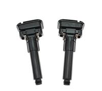 for Nissan Patrol Y62 Series 2013 2014 2015 2016 2017+ Headlight Washer Nozzle Cover Headlamp Spray Water Jet Cap 286423ZD0A SUV Cargo Privacy Shield(Black Nozzle Pair)