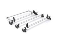 Rhino Roof Rack for Nissan Primastar (2022+) 3x Aluminium Roof Bar & Ladder Roller [Only Fits Standard (H1) Roof] - Kammbar Pro - VA3PR/KR27