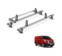 For Nissan Primastar 2022+ Roof Rack Van Guard Ulti 2x Bars & Roller | Only fits Standard (H1) Roof Models, Steel Heavy-duty Van Roof Bars [SB315-2/VGR-30/VGLS-2]