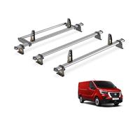 For Nissan Primastar 2022+ Roof Rack Van Guard Ulti 3x Bars & Roller | Only fits Standard (H1) Roof Models, Steel Heavy-duty Van Roof Bars [SB315-3/VGR-30/VGLS-2]