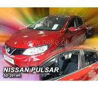 For NISSAN PULSAR 2014 - 2018 5.doors Wind deflectors 4.pc HEKO 24290