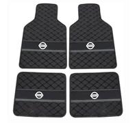 For Nissan Titan 2016-2019 Car Floor Mats,Custom Leather Floor Liners Carpet Vehicle,All Weather Car Cushioned Heelpad,Automotive Interior Accessories(Black)