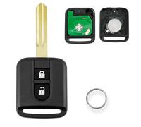 For Nissan X-Trail Key 433Mhz For Qashqai Key For Nissan Note Key For Nissan Micra Remote Key For Nissan Navara Key Fob 2 Buttons Remote Car Key Fob 5WK4 876 with ID46 Chip Key Ring