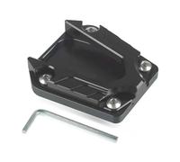 For NIU N1S U1 U+B US N-GT U1c NQi Uqi MQis Scooter Motorcycle CNC Kickstand Foot Side Stand Extension Pad Support Plate Enlarger Plate(Black)