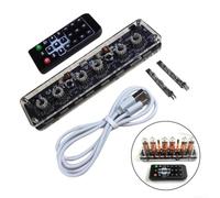 for nixie Tube Clock Base IN14 Type-C Power Supply Ready for(Basic version) | No soldering required, straighten leads to 10mm, into socket, includes colon pairs, ABS material