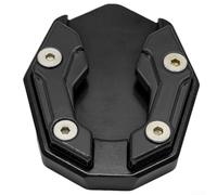 for nmax Side Stand Extension Pad Aluminium Foot Enlarger for Secure Parking on Soft Ground Mud Sand Red Gold Black Silver Blue(black)