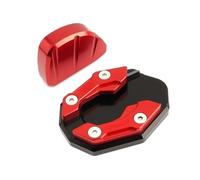 For NMAX155 For NMAX125 For N-MAX For NMAX 155 125 Motorcycle Accessories Foot Side Stand Extension Pad Kickstand Kick Stand Plate Kickstand Extender(1 Set Red)