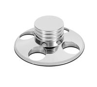 For Nobsound Hi-End for Hi-Fi Records LP Disc Stabilizer Turntables Vinyl Clamp Anti-skid Pure Copper Gold/Zinc alloy Silver(Silver)