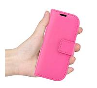 For Nokia 130 (2017) (1.8"), Leather Case, Magnetic Closure Full Protection Book Design Wallet Cover with [Kickstand] For Nokia 130 (2017) Phone Case + Screen Protector - Pink