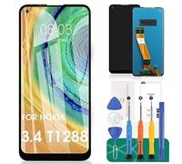 For Nokia 5.4 LCD Display For Nokia 3.4 Screen Replacement For Nokia 5.4/3.4 Touch Screen TA-1333 Digitizer Assembly Repair Kits Without Frame (Black)