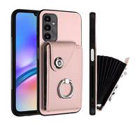 for Nothing CMF Phone 1 Case, PU Leather Minimalist Wallet Case with Ring RFID Blocking Kickstand and Card Holders, Shockproof Stylish Protective Cover for Nothing CMF Phone 1,Pink