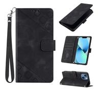 for Nothing CMF Phone 1 Case Wallet, Premium PU Leather Floral Girls Women Magnetic Closure Kickstand Shockproof TPU Bumper Card Holders Full Body Protective Cover for Nothing CMF Phone 1, black