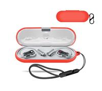 for Nothing Ear (Open) Open-Ear Case Cover, Wireless Earphone Silicone Protective case (with Carabiner + Lanyard) Drop-Proof, Scratch-Proof, Shock-Proof, Reserved Charging Port, dust-Proof (Red)