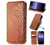 for Nothing Phone (2a) Case Premium Leather Flip Folio Shockproof Wallet Book Design Phone Cases Magnetic Closure Kickstand Full Protection Cover for Nothing Phone (2a) brown