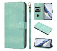 For Nothing Phone 4A Leather Phone Case,Magnetic Closure Full Protection Book Folio Design,Wallet Case Cover [Card Slots] and [Kickstand] For Nothing Phone 4A -light green