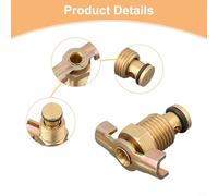 for Npt 1/4 3/8 1/2 Inch Tank Port Fittings Threaded Connection for Piston Compressor Air Tank Draining in Home Workshop Equipment（C） Solid Brass Air Compressor Drain with Valve