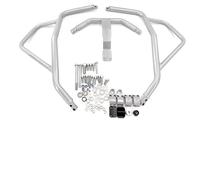 For NT1100 DCT 2022 2023 2024 Motorcycle Highway Crash Bars Bumper Engine Tank Guard Stunt Cage Protector Highway Crash Bar Engine Guard(Upper Silver)