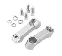 For NT1100 For NT 100 For DTC Motorcycle Rearview Mirrors Extension Riser Extend Adapter Mirror Extender Adapters Support Bracket(White)