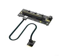 for oculink SFF-8612 to for M.2 for nvme Adapter for eGPU - for pcie 4.0 x16 Host Card with 50cm Cable for Laptop SSD Expansion Black(6Pin-2230)