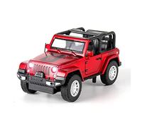 For Off-road Wrangler Car 1 32 Simulation Alloy Pull Back Die-casting Model Toy Mini Replica Toys(Red)
