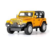 For Off-road Wrangler Car 1 32 Simulation Alloy Pull Back Die-casting Model Toy Mini Replica Toys(Yellow)