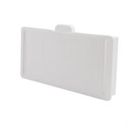 For Office Under Desk Drawer Organizer, ABS Storage Box for Pens, Rulers, and More (White)