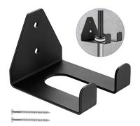 For Olympic Barbell Holder, Vertical Wall Mounted Barbell Storage Rack Brackets Hooks for Home Fitness Equipment Garage Gym Accessory Hanging Storage(Black/1 Bars)