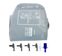 for Omron Extra Large Cuff, 1 Pcs 22-60 Cm for Omron Large Cuff, Grey Extra Larges Blood Pressure Cuff, Adjustable XL Blood Pressure Cuffs, Comes with 6 Universal Connectors