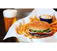 For one: Burger and a beer/wine