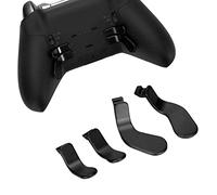 For One Elite Controller Series 2 Model 1797 Controller Metal Replacement Parts, Including 4pcs Trigger Controller Paddles Stainless Steel Material(black)