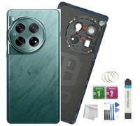 for Oneplus 12 Back Glass Cover with Camera Glass Lens Replacement for OnePlus 12 5G All Versions +Tools (Green)