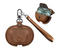 for OnePlus Buds 4 Case Cover,NOUKAJU Earphone Protective Cover with Lanyard Drop-Proof,Scratch-Proof,Shock-Proof,Case for OnePlus Buds 4(Brown)