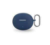 For OnePlus Buds 4 Wireless Earbuds,daunke Soft Silicone Protective Cover,Skin Case with Carabiner,Full Protection,Blue