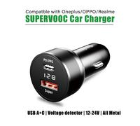 For Oneplus car charger 80W,SuperVooc car charger for OPPO,for realme car adapter superdart,for oneplus 12 10T auto charger warp