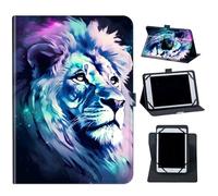 for OnePlus Pad 11.61 inch 2023 Case,360 Degree Rotating Protective Cover with Kickstand and with Magnetic Closure Case,Purple and Grey Lion