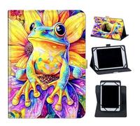 for OnePlus Pad 11.61 inch 2023 Case,360 Degree Rotating Protective Cover with Kickstand and with Magnetic Closure Case,Lotus Flower and Frog
