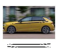 For Opel Astra H K J G Corsa E D OPC 2PCS Universal Car Waist Line Stickers Racing Sport Styling Vinyl Sticker Car Accessories