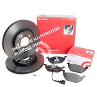 Brake Disc x2 Front Fits Opel Corsa C Hatchback Van Combo Tour Brembo 09.8601.10
