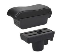 For Opel For Astra 2006-2011 Car Armrest Box Curved Surface Storage Box Interior Accessories KLAUER(B3 Black white 3USB)