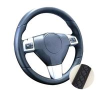 For Opel for Astra Borant 2006 2007 2008 Hand Stitched Microfiber Leather Car Steering Wheel Cover(Black)