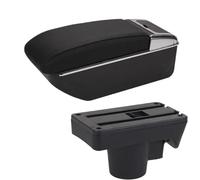 For Opel For Astra H 2008-2011 Car Armrest Box Interior Details Refitting Accessories Storage Box WEFOLCC(D2 Black black NoUSB)