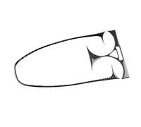 For Opel For Corsa 2007-2014 Car Central Control Outlet Time Screen Sticker Trim Interior Interior Decoration(Outlet Warning/Black)