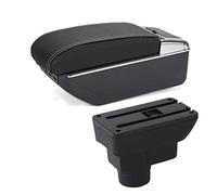 For Opel For Corsa D Car Armrest Box Car Storage Box Retrofit Parts Interior Details Car Accessories Armrest Car Armrest Box(A3 Black white 7USB)